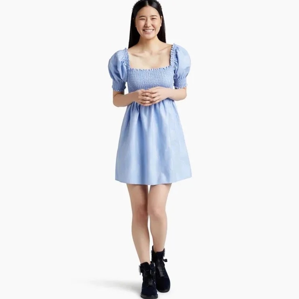 Hill House Home Nap Dress Athena Glitter Blue Check